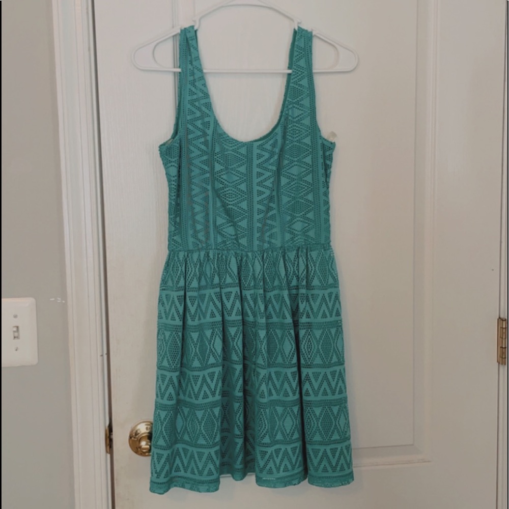 teal dress